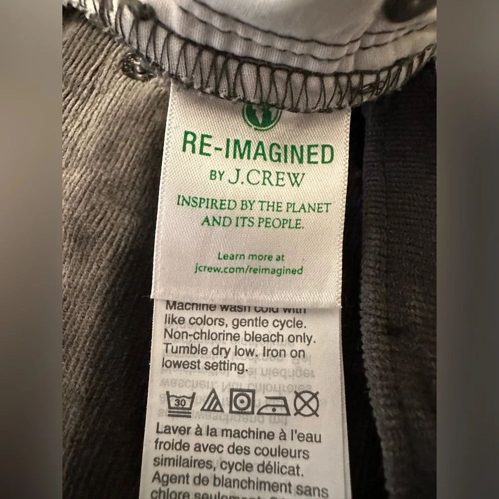 J Crew Jeans Womens 29P Grey Corduroy 9